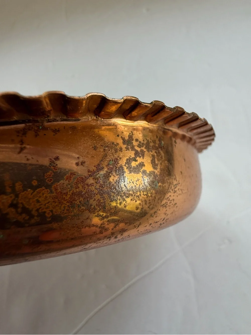 Hammered Copper Ashtray/trinket Dish